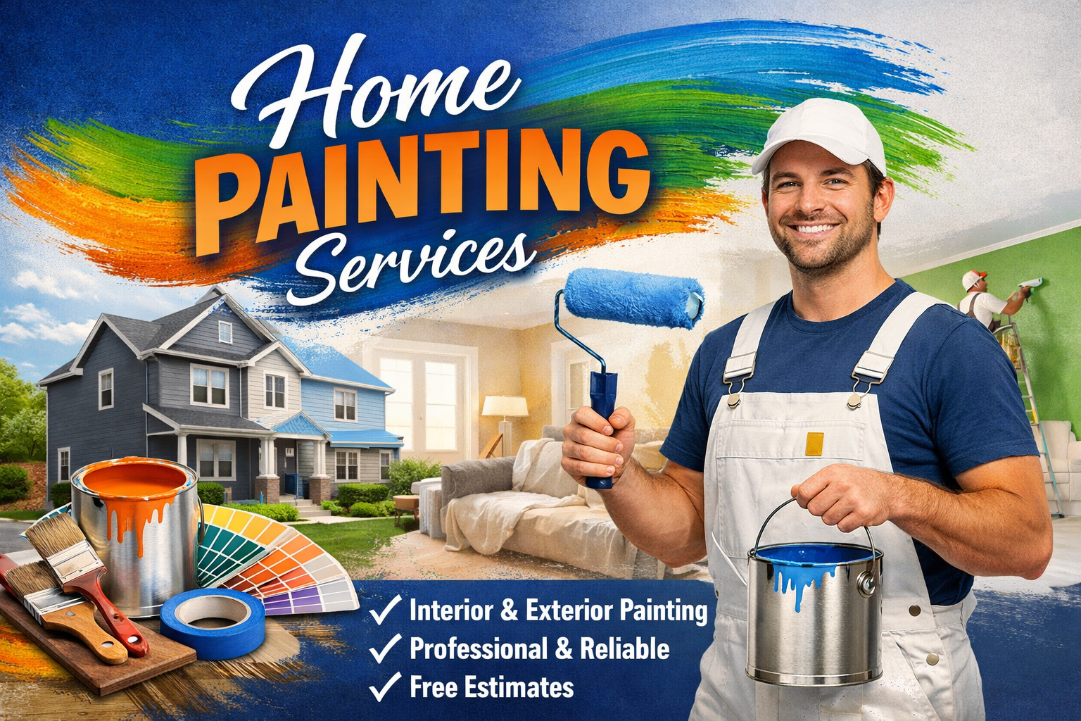 Painting Services in Mumbai | Construction, Maintenance, Repair & AMC Services 1